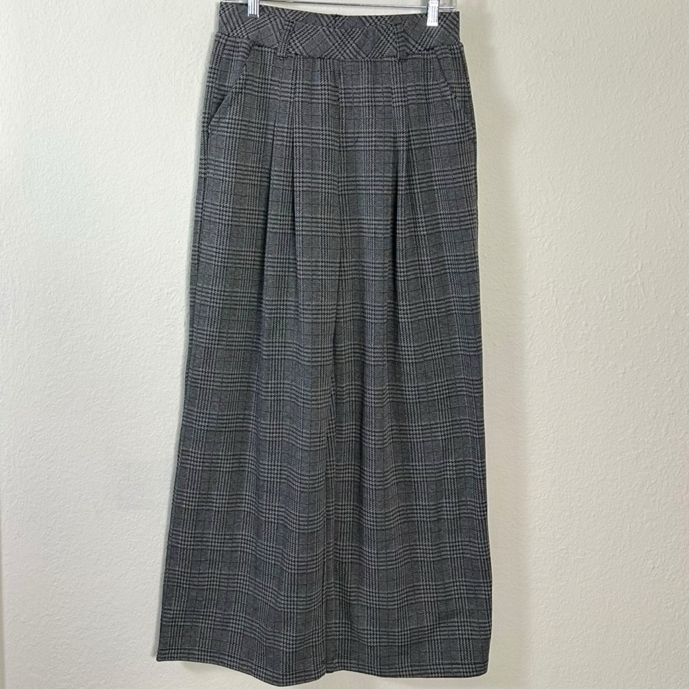HALARA Gray Plaid Wide Leg Pants - Picture 5 of 11